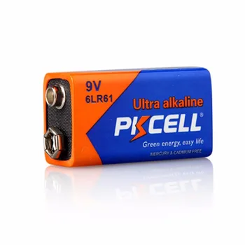 6pcs pkcell 6LR61 9V baterie 6LF22 6LR61 PPP3 1604A Super Alcaline Baterii Uscate pentru Alarmă,Jucarii,Walkman, etc