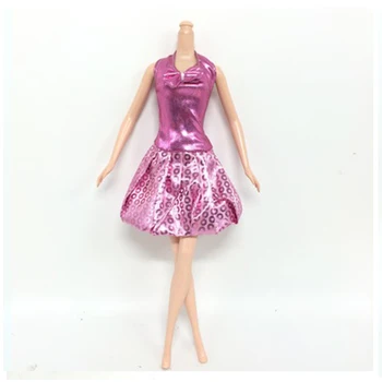6sets Papusa Accesorii Colorate Haine de Moda Pentru Papusa Barbie Rochie Scurta De 1/6 BJD Casă de Păpuși Păpuși Îmbrăcăminte Set Cadou Copii
