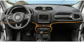 7 Culori ABS Masina tabloul de Bord Instrument Capacul Panoului Ornamental Autocolant Decor Cadru Pentru Jeep Renegade 2016 Car Styling Accesorii