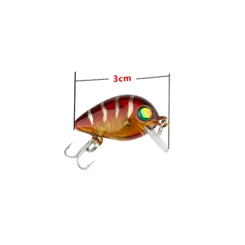 7PCS/Lot 3cm 1.8 g MIni Momeli de Pescuit Stil Clasic Minnow de Pescuit Momeală pentru Pescuit Momeală de Pescuit Set