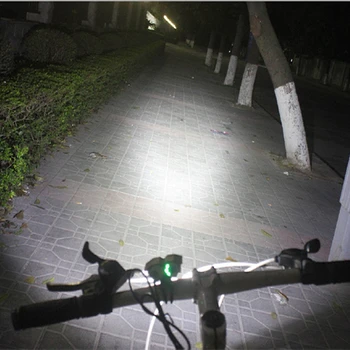 8.4 V USB Ciclism Far 3x CREE T6 LED-uri de 6000 de Lumeni Cap Fata Lumină Bicicleta Bicicleta Lanterna Far 3mode Noi de Vânzare la Cald& bentita