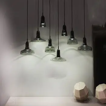 8 Stiluri Nordic Moderne E27 LED Pahar de Cristal Candelabru Lumina Plafon Mansardă Bar de Cafea, Lampă Coridor Droplight Iluminat Decor