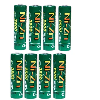 8Pcs Baterii AA 1.6 V Nichel-Zinc 2500mWh Ni-Zn 2A aa Baterie Reîncărcabilă