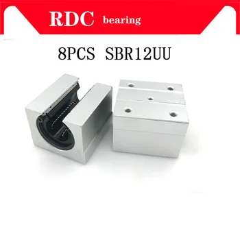 8pcs SBR12UU SBR12 Lagăr Liniar 12mm Deschide Liniară Poartă Diapozitiv bloc 12mm CNC piese liniare glisați pentru 12mm ghidaj liniar SBR12
