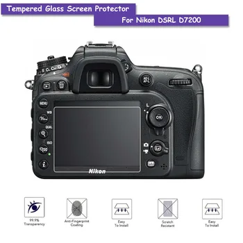 9H Temperat Pahar Ecran LCD de Protector Scut de Film pentru DSLR Nikon D7200 Accesorii aparat de Fotografiat