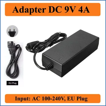 9V 4A UE Plug AC DC Adaptor de Înaltă Calitate, AC 100V-240V pentru alimentare adaptor DC 9V 4000mA 5.5 mm x 2.1-2.5 mm jack