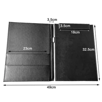 A4 piele PU Planificator Notebook Biblioraft Dosar Portofolii Pentru Birou, Scoala