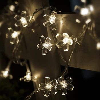 AC220V 10M 50 LED-Cires Flori Decorative de Crăciun lumini de Basm Șir de lumini pentru exterior/Garland/anul Nou/decoratiuni de Nunta