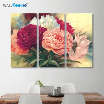 Acasă decor Chinez flori de bujor panza pictura arta de perete floare Frumoasă imagine profesională de înaltă definiție de imprimare