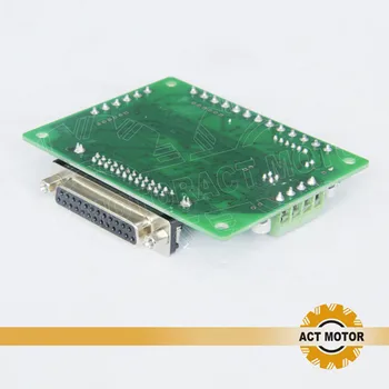 ACTUL Motor 6Axis Interface Board ( Breakout Bord DB25) Adaptor Router CNC Mill Taie Gravura Laser Printer
