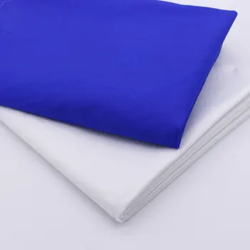 Alb Albastru Material Pentru Rochia de Cusut Textile de bumbac Respirabil Țesături Solide Diy Pânză de ț Home Textile Țesute Telas tecidos