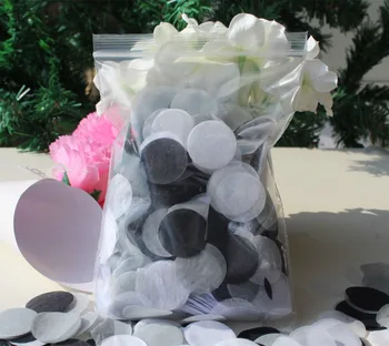 Alb-negru de epocă căsătorie nunta invitatii de la petrecerea aruncat confetti flower girl cadou biodegradabile hârtie decor de masă