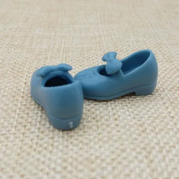 Albastru Destul de Bowknot Pantofi Pentru Blythe Păpuși 1/6 Bloc Pantofi cu Toc Pentru Doll Licca Mini Pantofi Pentru 1/6 BJD Papusa Accesorii