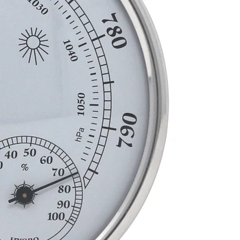 Analog Barometru Termometru Higrometru Agățat de Perete de Temperatură și Umiditate a Monitoriza Presiunea Atmosferică Metru pentru uz casnic