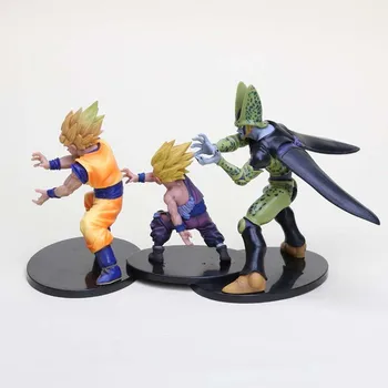 Anime Dragon Ball Z Super Saiyan Son Gohan Celule PVC Figuri FIGURA Dramatică Prezenta Dragonball Figurina de Colectie Model de Jucărie