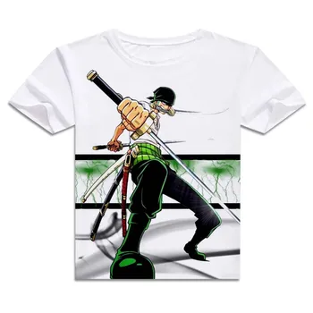 Anime One Piece Cosplay Tipărite Luffy cu Maneci Scurte T-shirt Roronoa Zoro Topuri Usopp Teuri Nami Vara Tricou