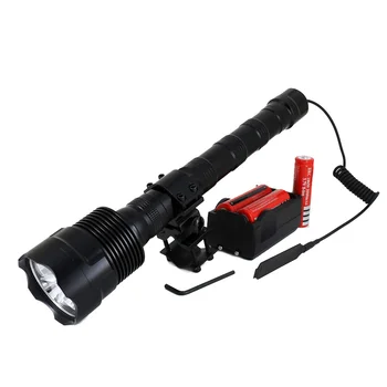 ANJOET 3T6 LED Lanternă Tactică de 6000 de Lumeni Puternic XML 3xT6 5Mode Lanterna+Baterie 18650+Incarcator+Întrerupător la Distanță+suport pentru Pistol