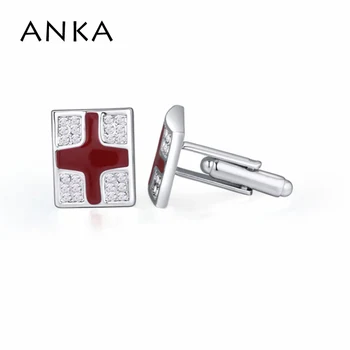 ANKA vacanță cadou butoni email Negru și alb de cristal Cruce manșetă link-uri de potrivire franceză camasa de nunta cel mai bun om #113475