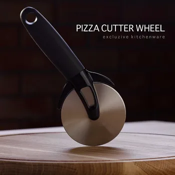 Anul Nou Pizza Cutter Roată De Formă Rotundă Din Oțel Inoxidabil Pizza Roți Freze Tort Pâine Rotundă De Tăiere Cuțit De Bucătărie Pizza Instrumente