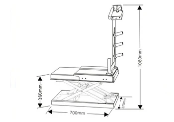 Anvelope de Ridicare Maximă Anvelope de Ridicare Greutate de 70 kg Poate Fi Folosit Cu o Mașină de Echilibrare sau Utilizat Singur