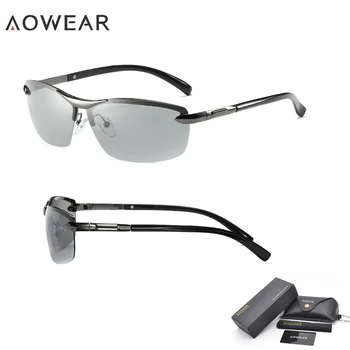 AOWEAR Mens Cameleon Bărbați ochelari de Soare Polarizat de Conducere Fotocromatică Ochelari de Siguranță cu Mașina Ochelari Oculos Lentes De Sol PG50