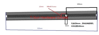 Argint Aluminiu Profil de Aluminiu Extrudare Profil 3030 30*30 de Haribo Ediție prusa I3 MK2 imprimantă 3D