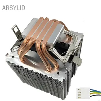 ARSYLID 4PIN 4 conducte de căldură cooler CPU 9cm ventilatorului de răcire pentru procesoare Intel LGA775 1151 1366 2011 de Răcire pentru procesoare AMD AM3 AM4 radiator fan