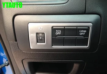 Auto inerior accesorii, întrerupător buton capitonaj,interior styling auto pentru Mazda CX-5 ÎN ,ABS cromat , transport gratuit