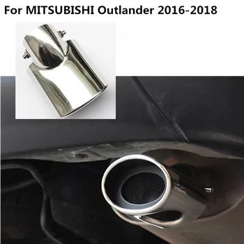 Auto Styling capacul tobei de eșapament exterior țeava de capăt a dedica evacuare din otel inoxidabil sfat coada Pentru Mitsubishi Outlander 2016 2017 2018
