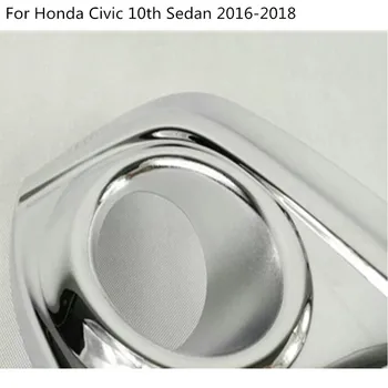 Auto styling lămpii de ceață față lampă cadru stick-ABS Cromat capac ornamental stick piese 2 buc Pentru Honda civic al 10-lea sedan 2016 2017 2018