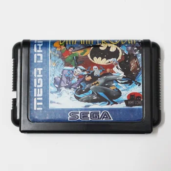 Aventura Lui Batman Și Robin 16 biți MD Carte de Joc Pentru Sega Mega Drive Pentru Genesis
