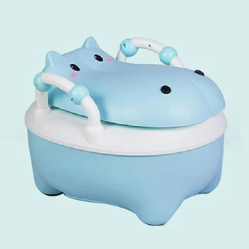 Baby Potty de Formare Toaletă Scaunului Copil Olita Antrenor Desene animate Hipopotam Portabil Copii Baby Olita din Plastic pentru Copii Oală