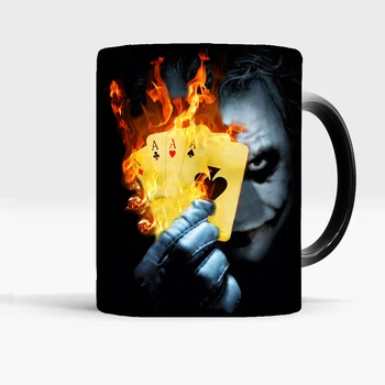 Batman joker cana fierbinte Sensibile cani 350ml Ceramice cafea Ceai lapte Cana de schimbare a culorii cana