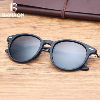 BAVIRON 2018 ochelari de Soare Unisex Polarizate Similare din Lemn Oval Ochelari de Soare Retro Design de Brand UV400 Ochelarii de Condus pentru Femei/Bărbați