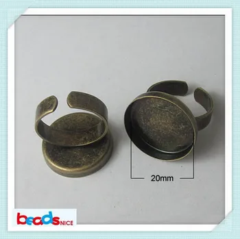 Beadsnice ID10381 inele reglabile cu 20mm diy inel crearea bazei unice de design pentru bijuterii de moda de a face