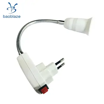 Bec LED E27 Lampă Soclu Adaptor Flexibil Titular cu Comutator On/Off 40cm UE Plug