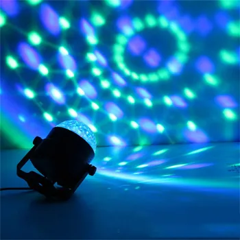 BEIAIDI Control Vocal Magic Ball RGB Led Efect de Scena Lămpi Cu Telecomanda Petrecere Disco Club DJ Lumina Laser Proiector Lumina de Scena