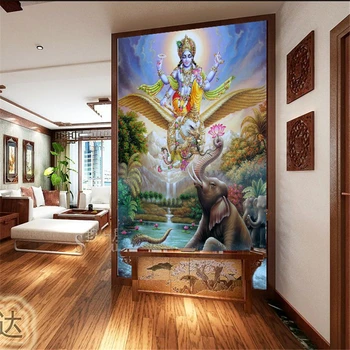Beibehang papel de parede mare pictură murală yoga Asia de Sud-est-restaurant în stil tapet mural al zeului Hindus Shiva tapet