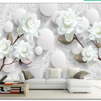 Beibehang Personalizate wallpaper 3D foto picturi tridimensionale minimalist de fundal de flori de perete camera de zi dormitor tapet 3d