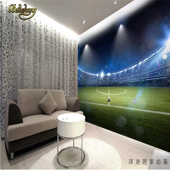 Beibehang Ridicata foto picturi murale de fotbal fundal murală teren de joacă pentru tapet de perete sport murale 3d papel de parede