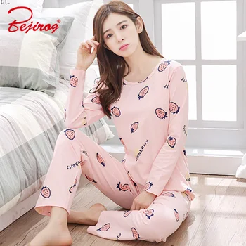 Bejirog set de pijama pentru femei lapte de tesatura de matase somn haine cu maneci lungi de pijama costum de toamna cămășuță de noapte femei îmbrăcăminte de noapte cămăși de noapte