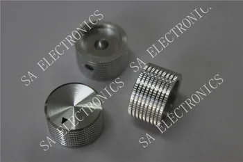 [BELLA]Aluminiu Aluminiu Argintiu potențiometru gaura de buton 6.4 MM capac 25MMX15MM--10buc/lot