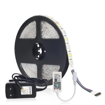 Benzi cu LED-uri 5050 Lumina RGBW cu MINI Controler WIFI și Adaptor de 12V de alimentare 5M 60LEDs/M Banda LED 5050 RGB RGBW RGBWW