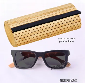 BerWer 2018 noi bambus natural ochelari de soare polarizat ochelari de vedere ochelari de soare din lemn Amestecarea culorilor