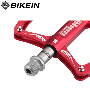 BIKEIN 4 Culori Ciclism MTB CNC din Aluminiu Ultrausor Pedala de Biciclete 9/16 Inch Platforma tv cu Pedale 3 Rulment Piese de Biciclete de Munte