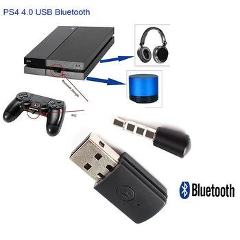 Binmer Proaspete Versiune Bluetooth Dongle PS4 mai Recentă Versiune Bluetooth Dongle PS4 4.0 Adaptor USB pentru PS4 Orice seturi de Căști Bluetooth
