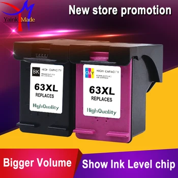 BK+Tri-culori Remanufacturate pentru HP 63 cartuș de cerneală pentru HP 3830 4650 1112 2130 2132 3630/3632 cartuș de imprimantă