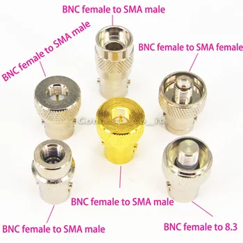 BNC - RF SMA Kit Adaptor SMA BNC 6 Tip Direct Nichel si Placat cu Aur BNC la SMA de sex Masculin/de sex Feminin