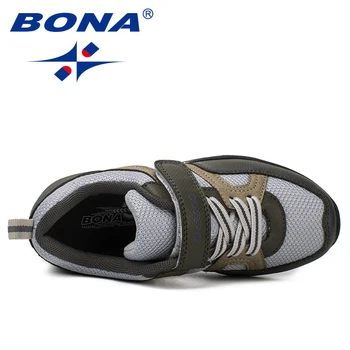 BONA New Sosire Clasice Stil pentru Copii Pantofi Casual Cârlig & Bucla de Baieti Pantofi de Jogging în aer liber Adidași Lumina Rapid, Transport Gratuit