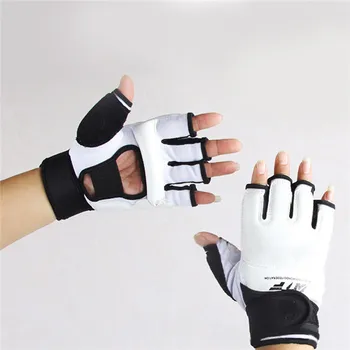 BONSEM Mănuși de Box 1 Set de Box de mâini Și de Picioare Manusi MMA Piele PU Deget și Jumătate Taekwondo Sanda Paza Picior Mănuși Adult Copii